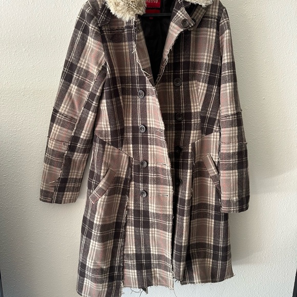 Firetrap 80% wool coat- super warm size medium - Picture 5 of 7